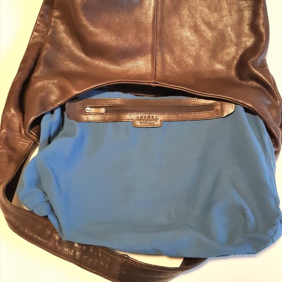 Joanel Chocolate Brown Leather Bag + Scarf 🎁 - Picture 9 of 15